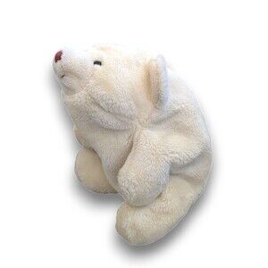 Vintage 1980 Gund Snuffles Cream Off White Teddy Bear Polar Plush 10"